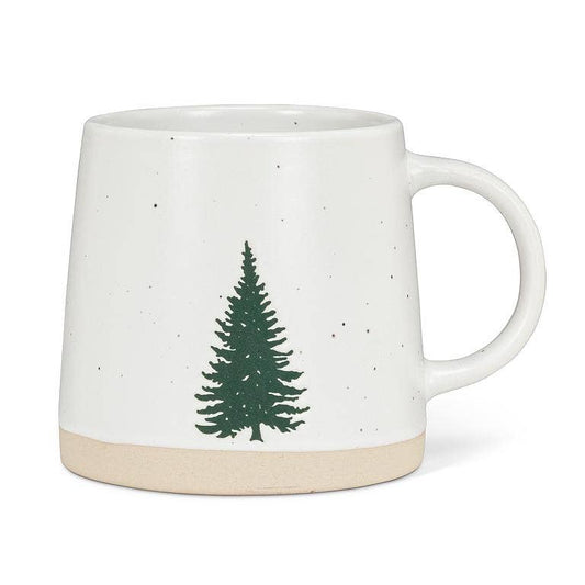 Wide Base Mug with Single Tree-(14oz)