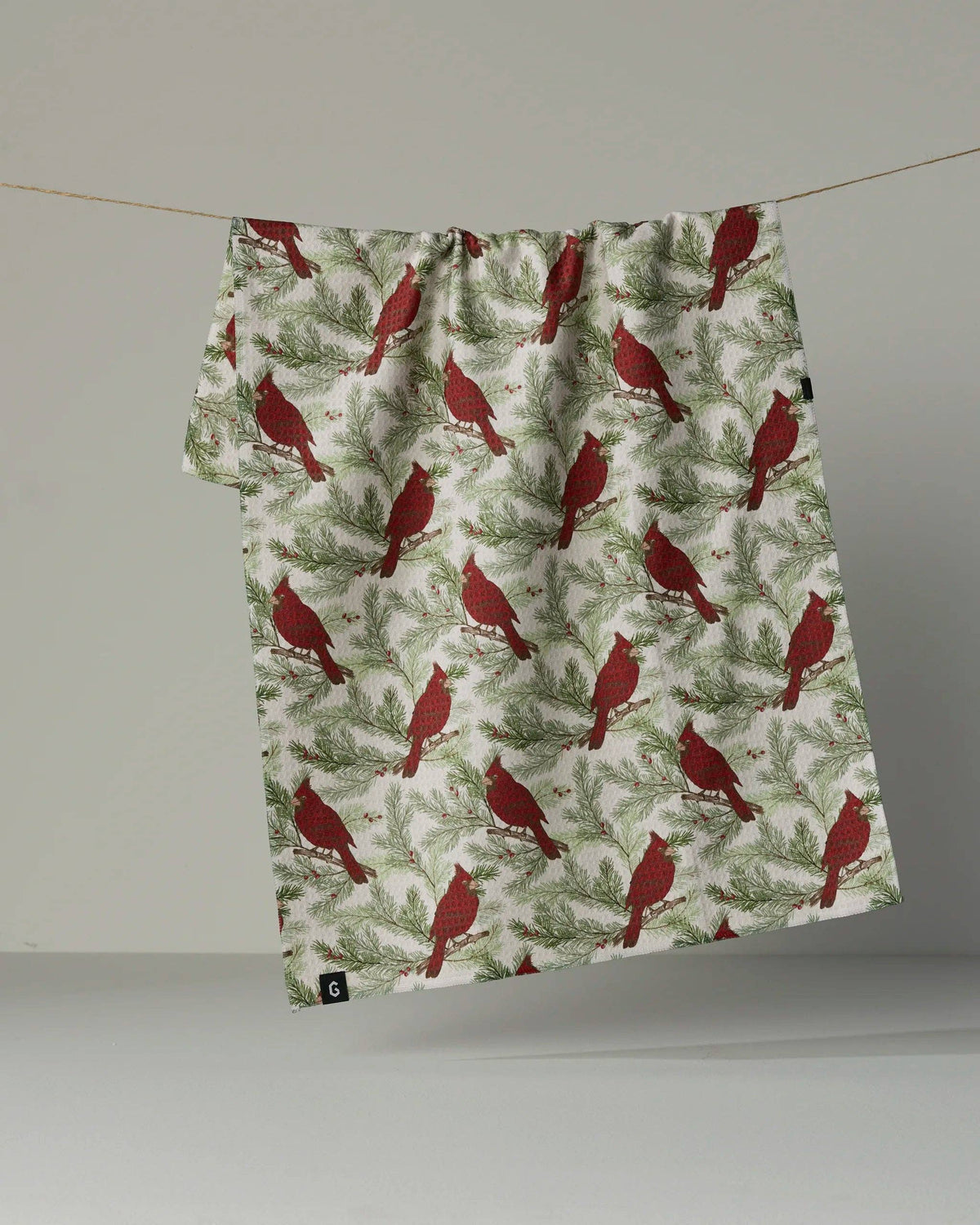 Winter Crimson Luxe Kitchen Towel