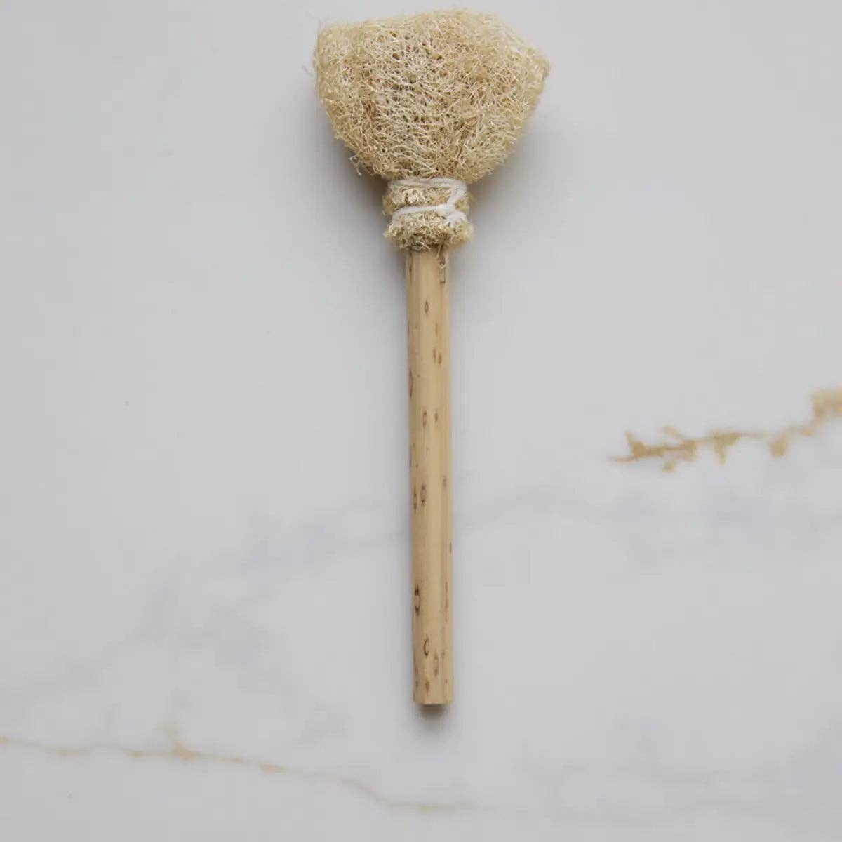 Natural Loofah Cup Brush: Sealed Top