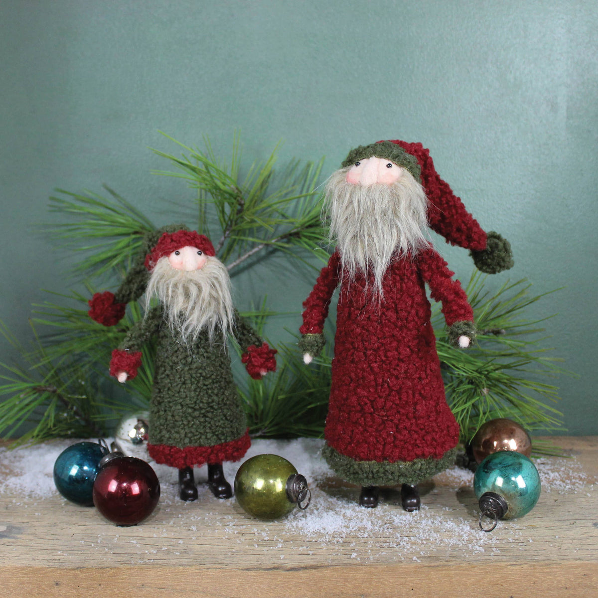 Wooly Santa, Felt - Sm