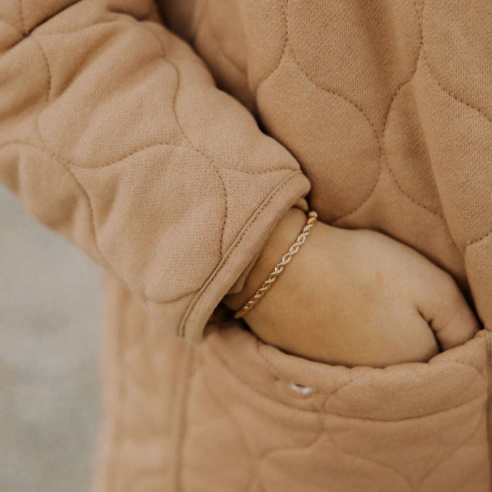 Naomi Gold Filled Rope Bracelet: 7"