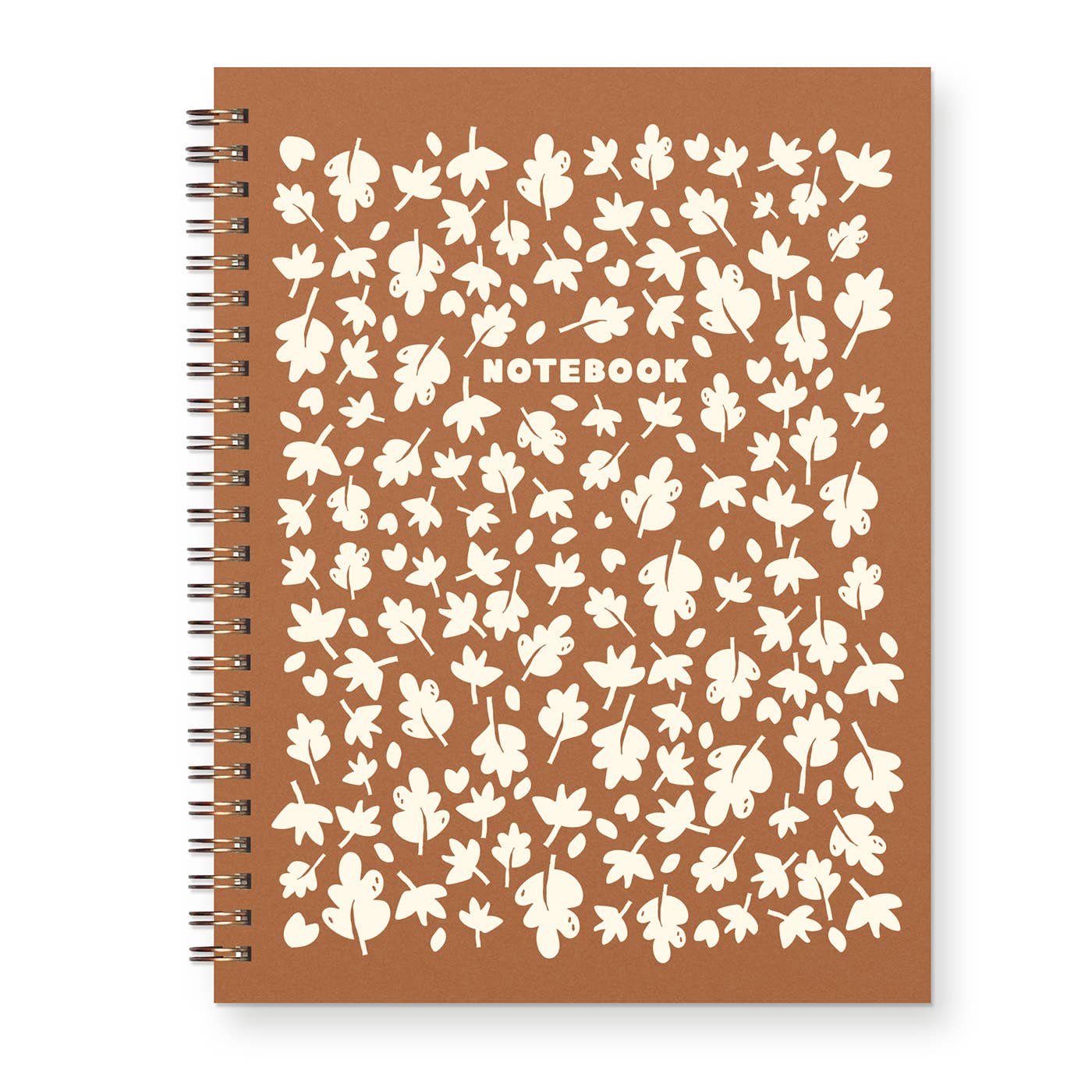 Fall Autumn Leaf Pattern Journal: Lined Notebook