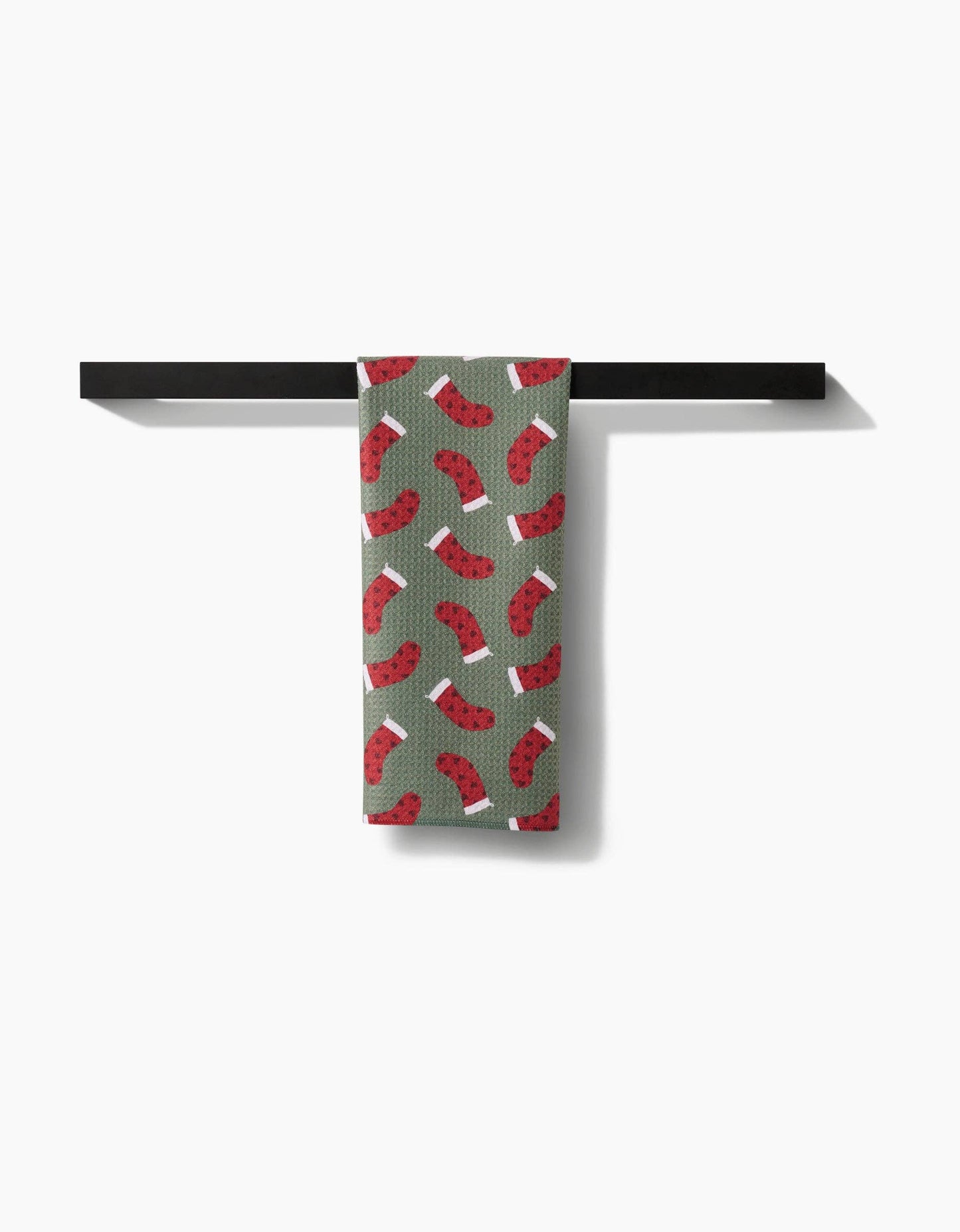 Heart Stockings Tea Towel