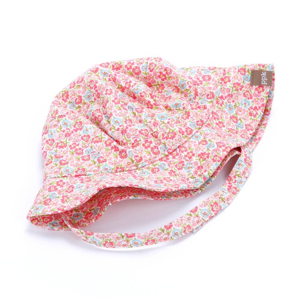 Blooming Meadow Bucket Sun Hat- Multi-pink: M ( 2-6Y)