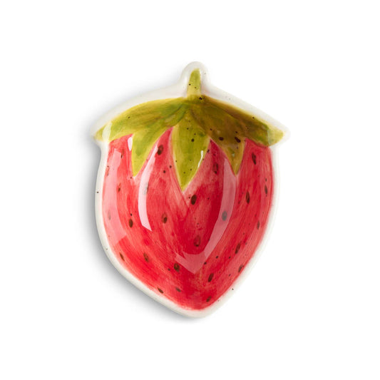 Strawberry Shaped Ceramic Mini Bowl - 5in