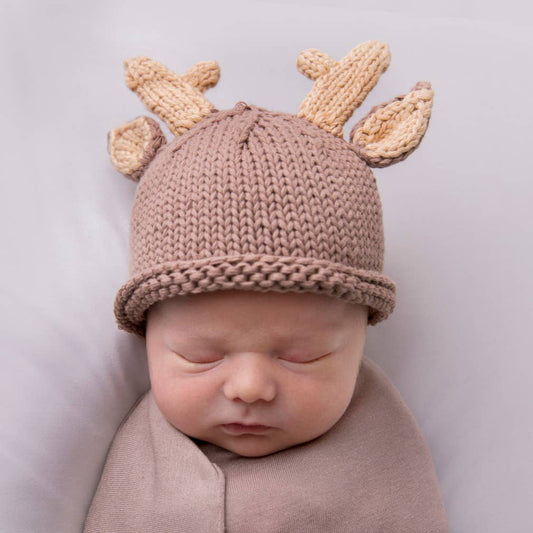 Newborn Baby Buck Beanie Hat