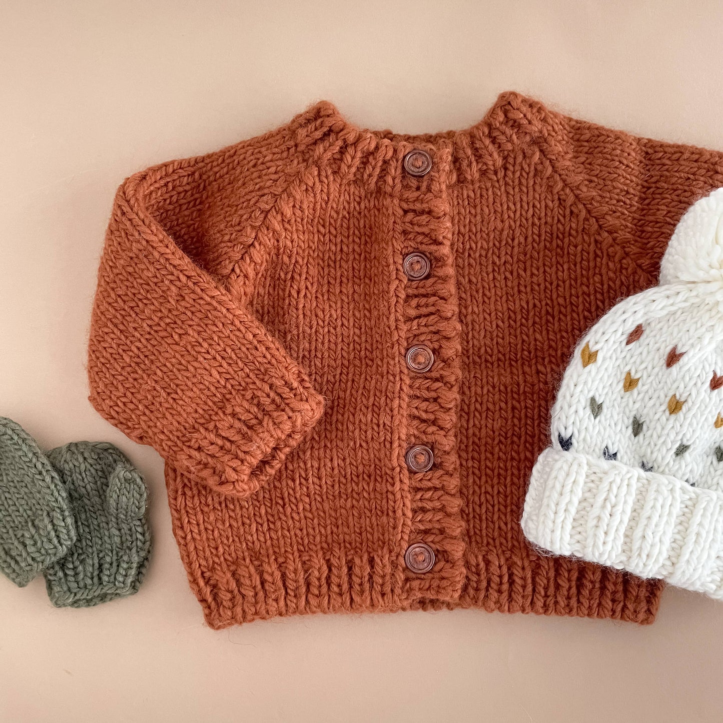 Classic Cardigan, Cinnamon | Baby Sweater Kids Clothing: 2-4 yrs