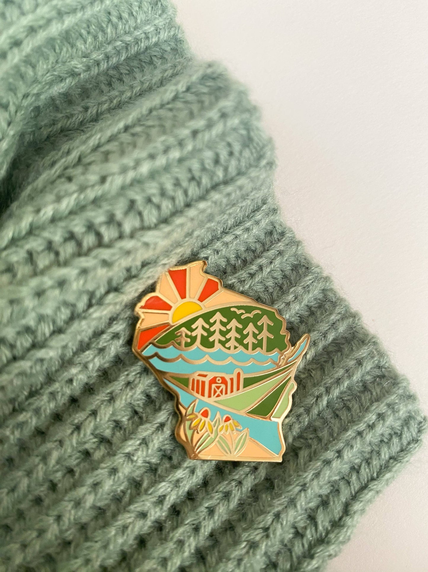 WI Hard Enamel Souvenir Local Love Pin