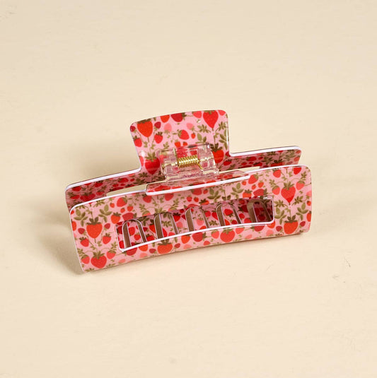 Claw Clip-Strawberry Fields