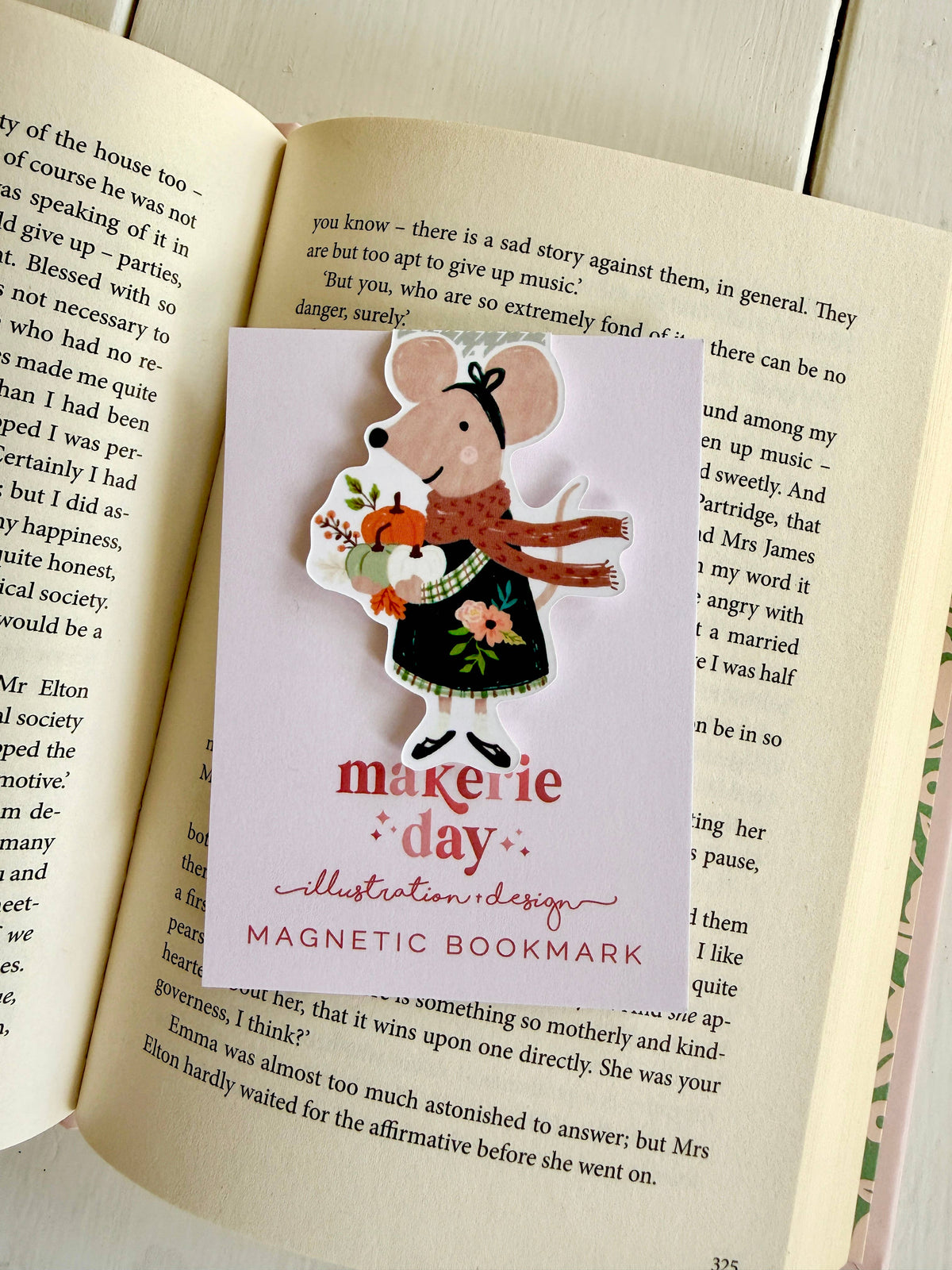 Woodland Mouse Magnetic Bookmark