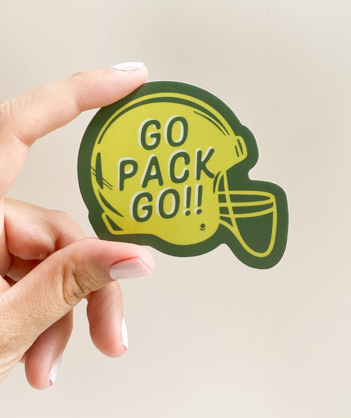 Go Pack Go! Packers Wisconsin vinyl sticker
