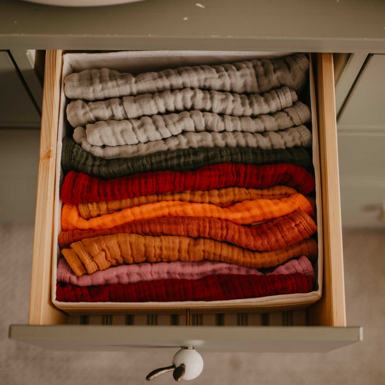 Rose - Muslin Burp Cloths