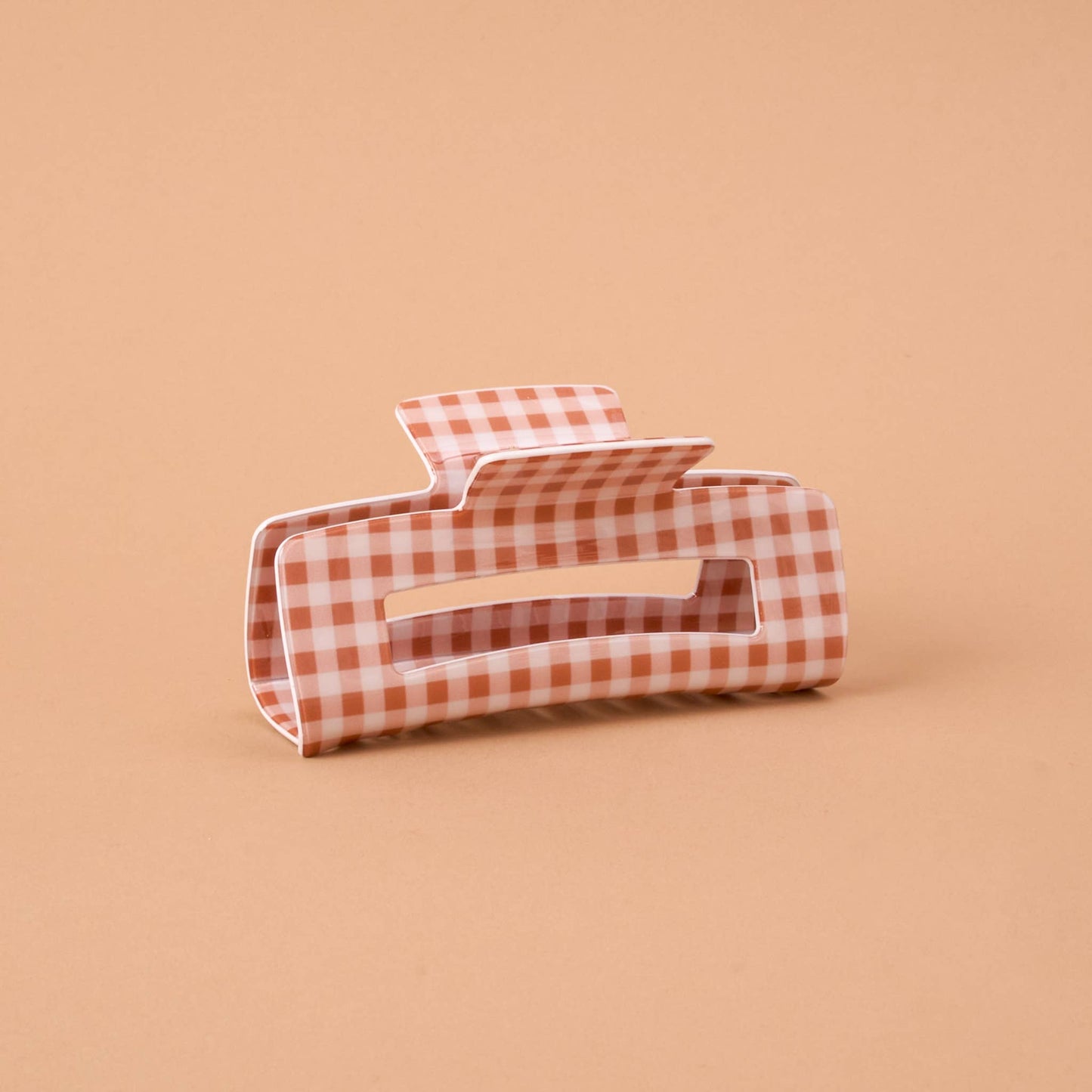 Claw Clip-Maple Gingham