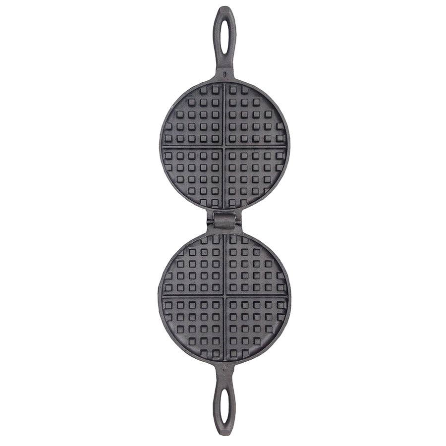 Old Fashioned Waffle Iron - Cast Iron