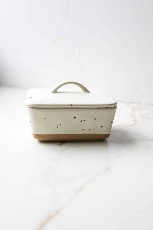 Speckled Butter Dish with Lid: 350ML