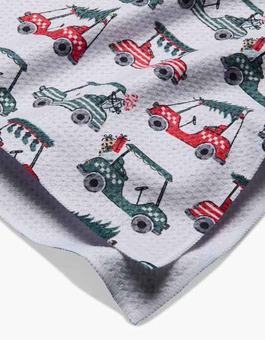 Holiday Golf Tea Towel