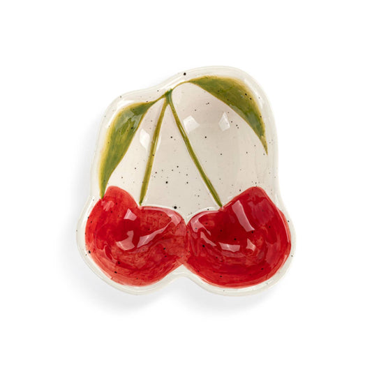Cherry Shaped Ceramic Mini Bowl - 5in