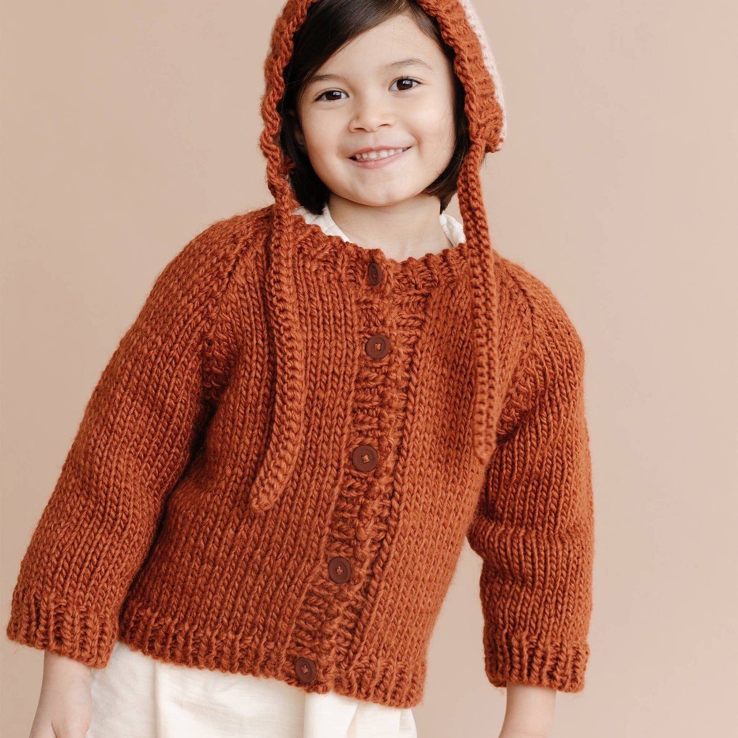 Classic Cardigan, Cinnamon | Baby Sweater Kids Clothing: 2-4 yrs