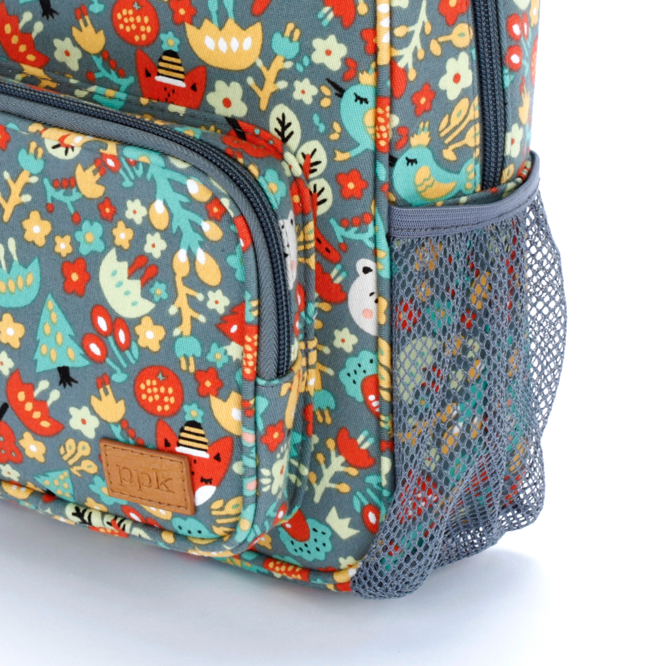 Kids Mini Backpack - Woodland Print - Grey ( Age 3-6Y)