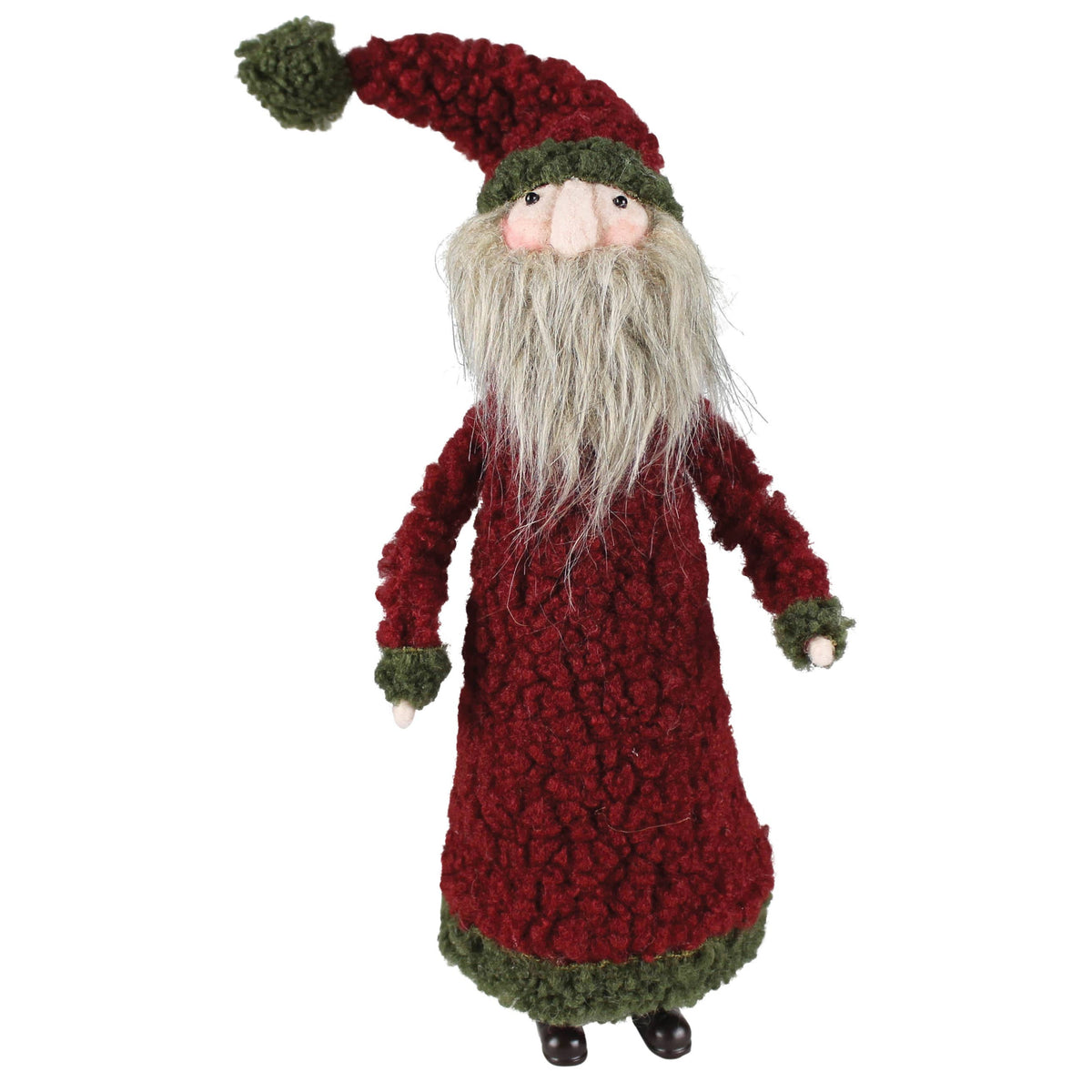 Wooly Santa, Felt - Lrg