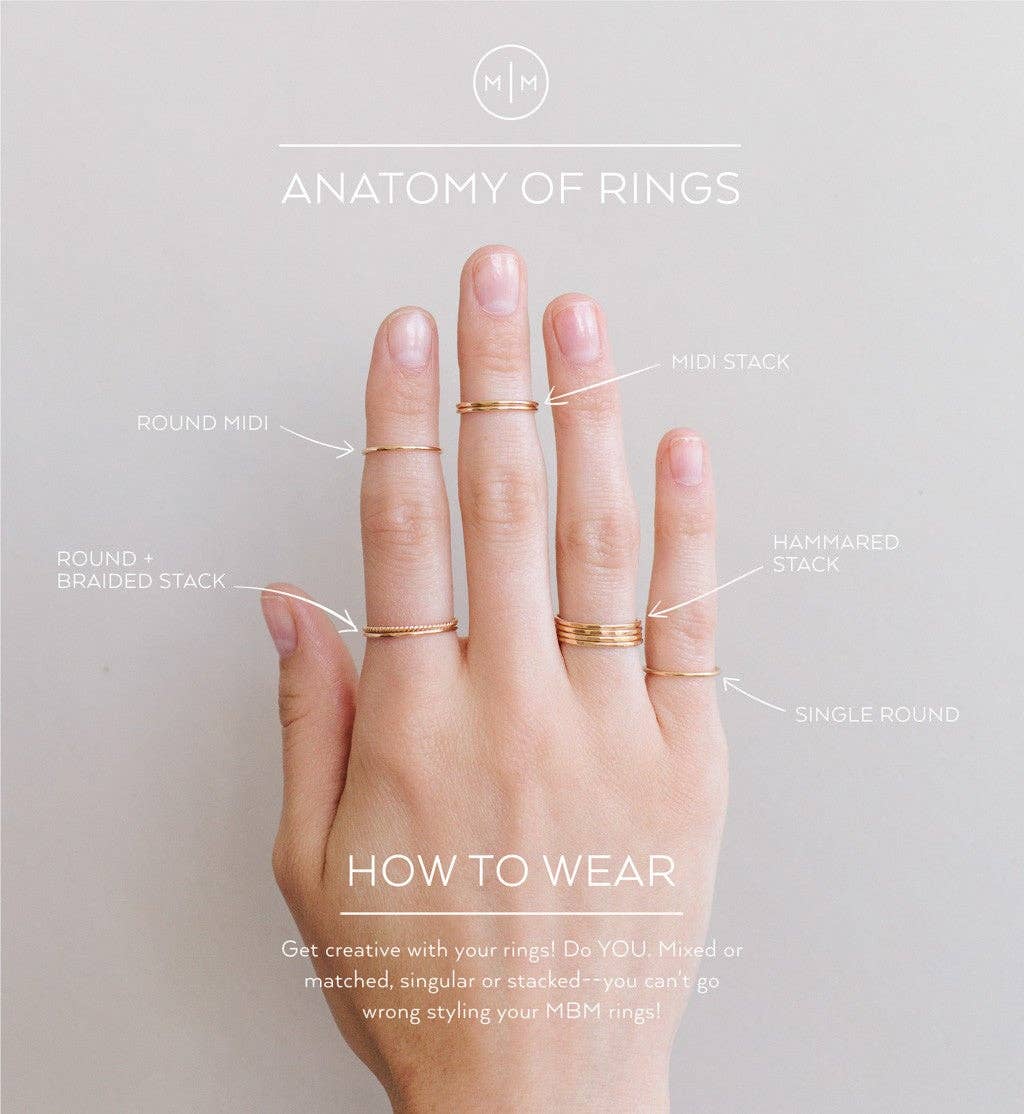 Braided Stacking Ring: Gold Filled