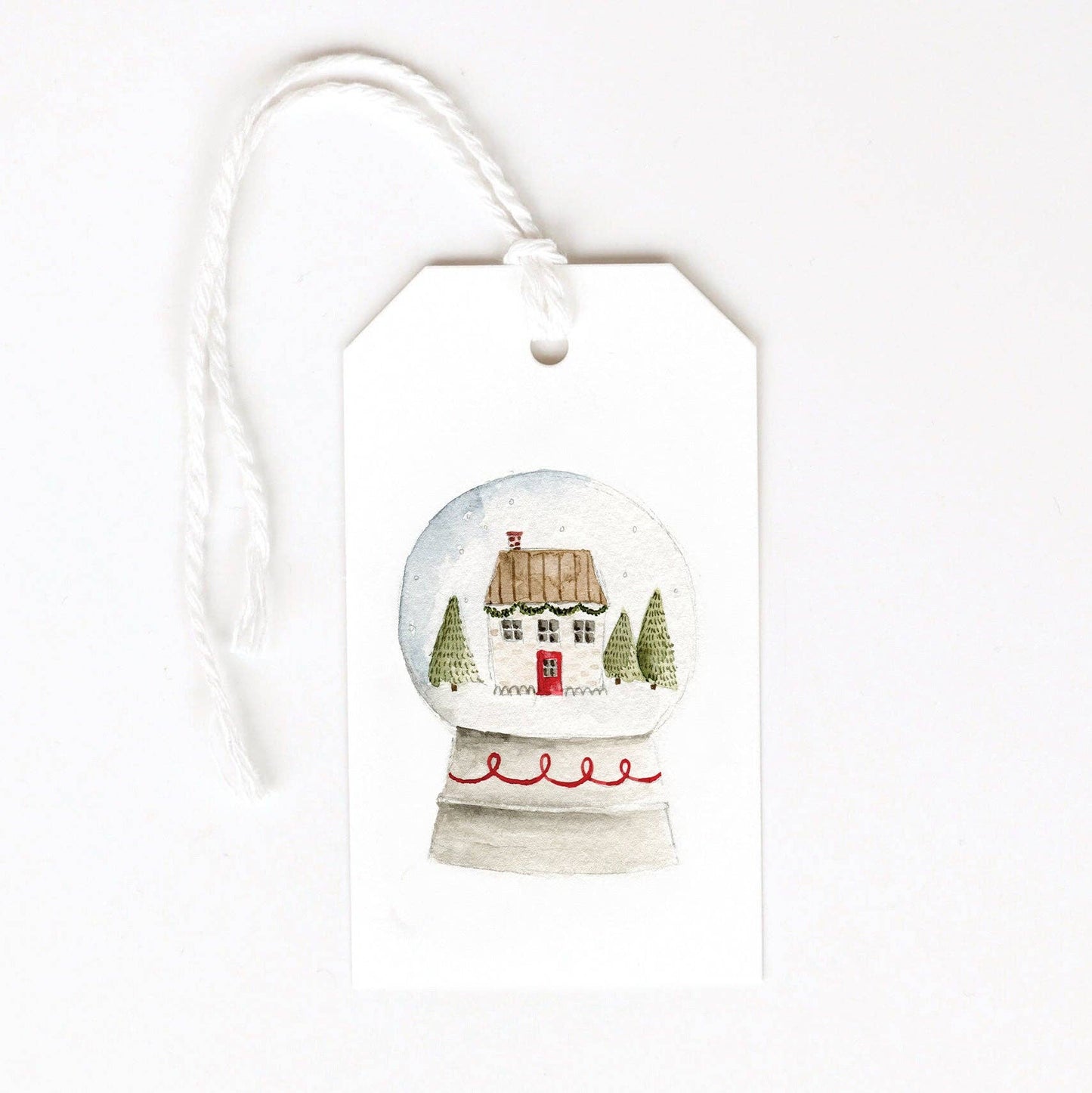 Snowglobe gift tags