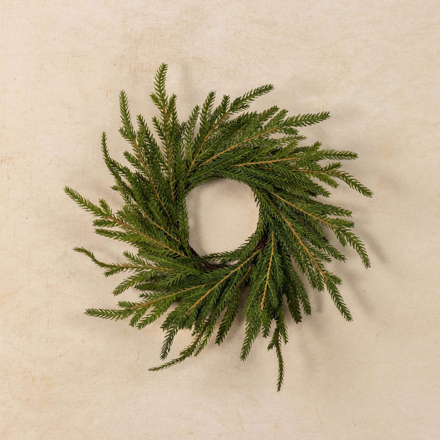 12" SOFT TOUCH NORFOLK PINE CANDLE RING