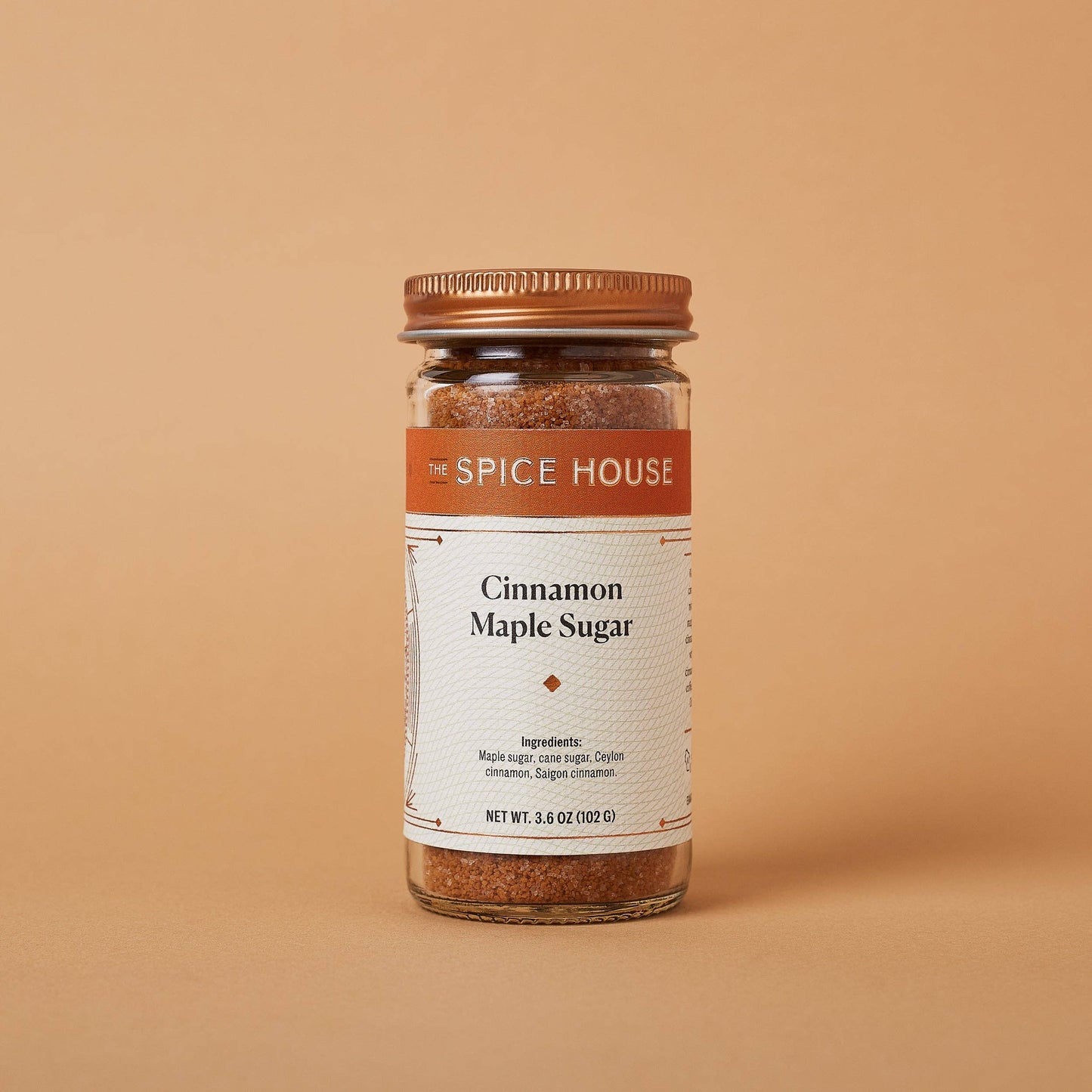 Cinnamon Maple Sugar: Jar, 1/2 Cup, 3.6 oz.
