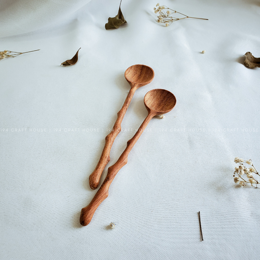 Branch Tree Wooden Spoon - Kitchen Serving Utensils