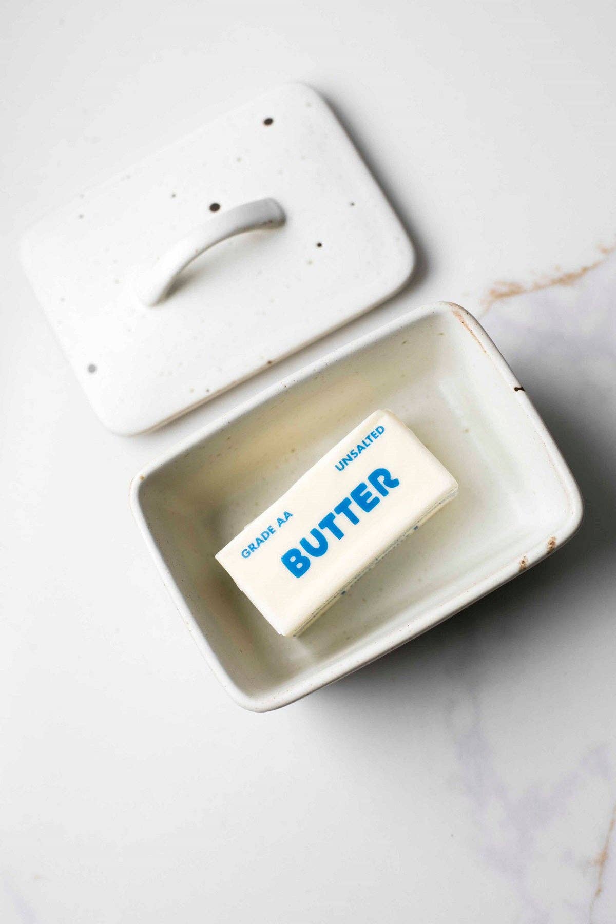 Speckled Butter Dish with Lid: 350ML