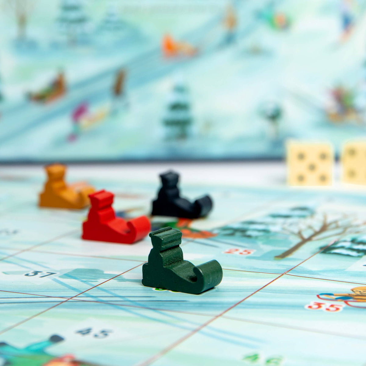 Winter Slopes Family Board Game – Snowy Climb & Slide