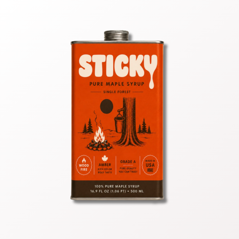 Sticky Amber Maple Syrup: 8oz