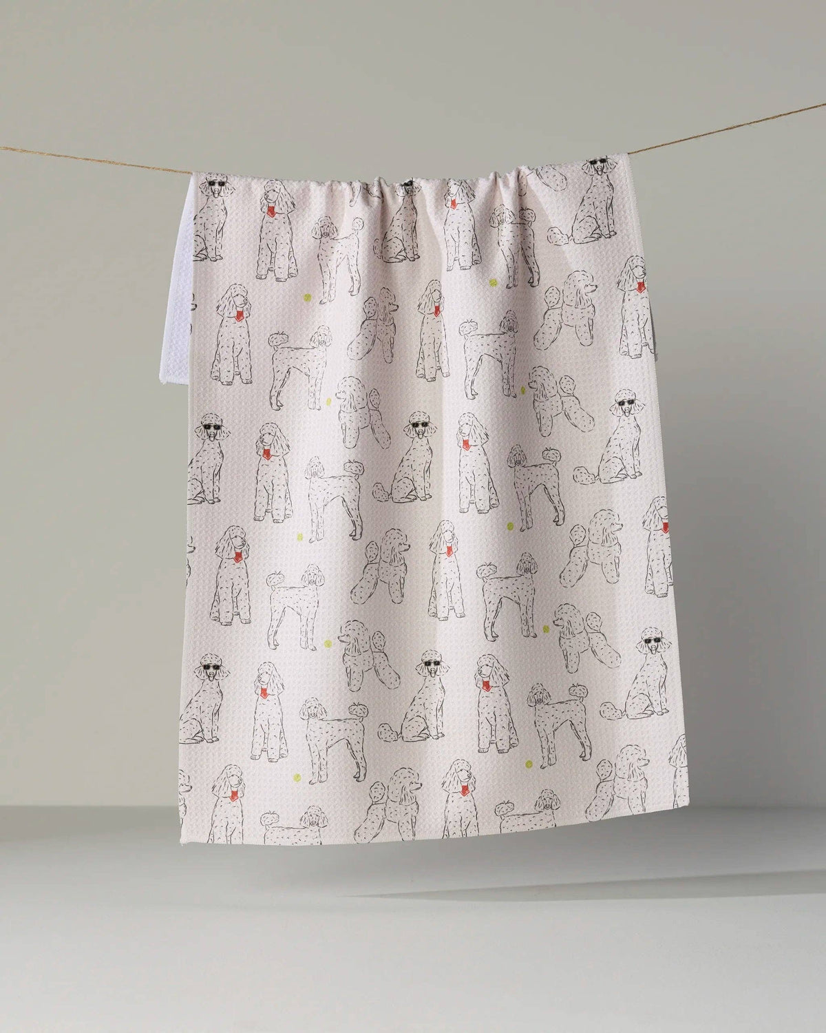 Poodle Party Tea Towel: Storm