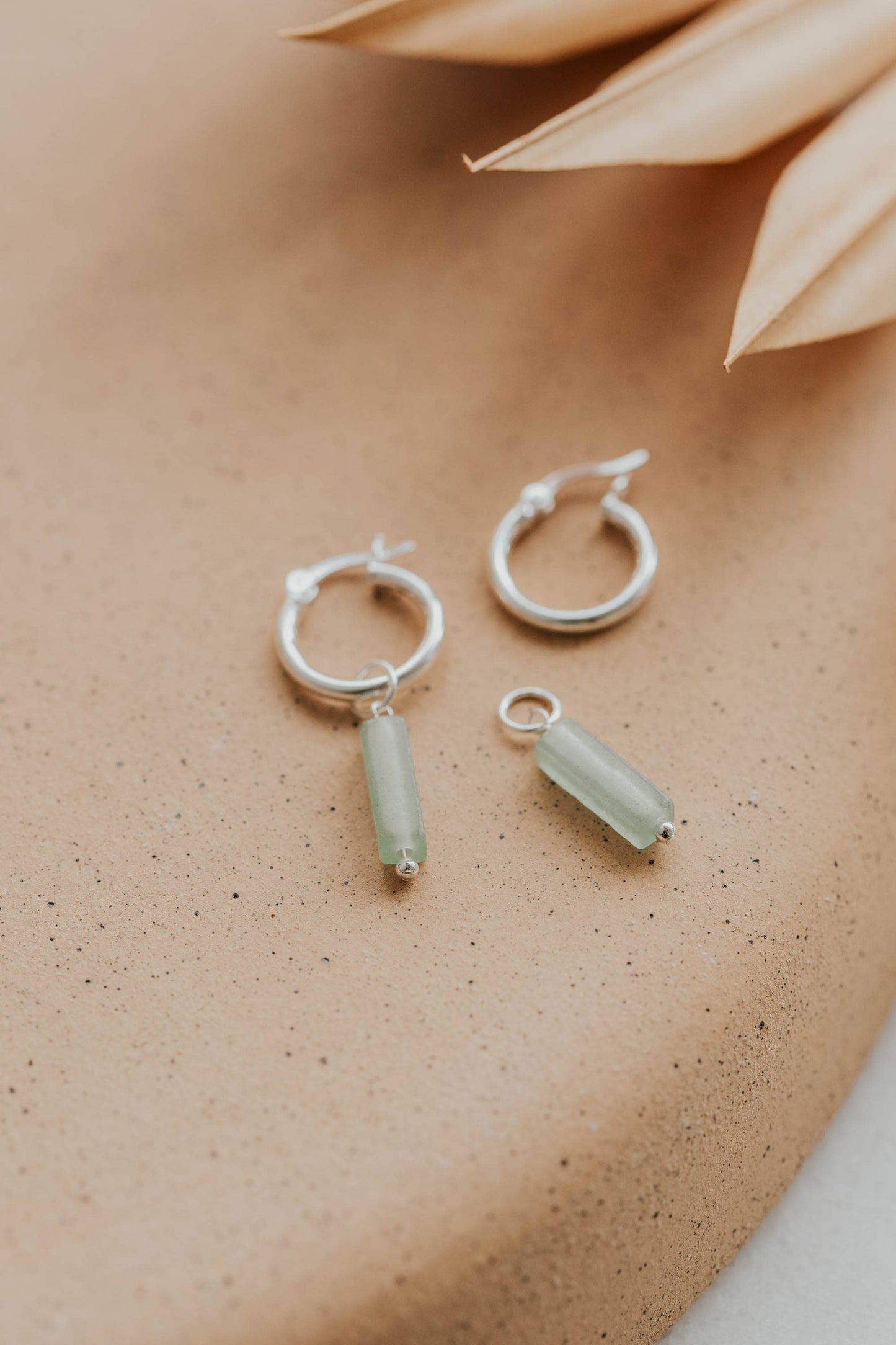 Seafoam Gemma Charms | 14kt Gold Fill