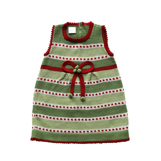 Striped Dress with Bow: 12M