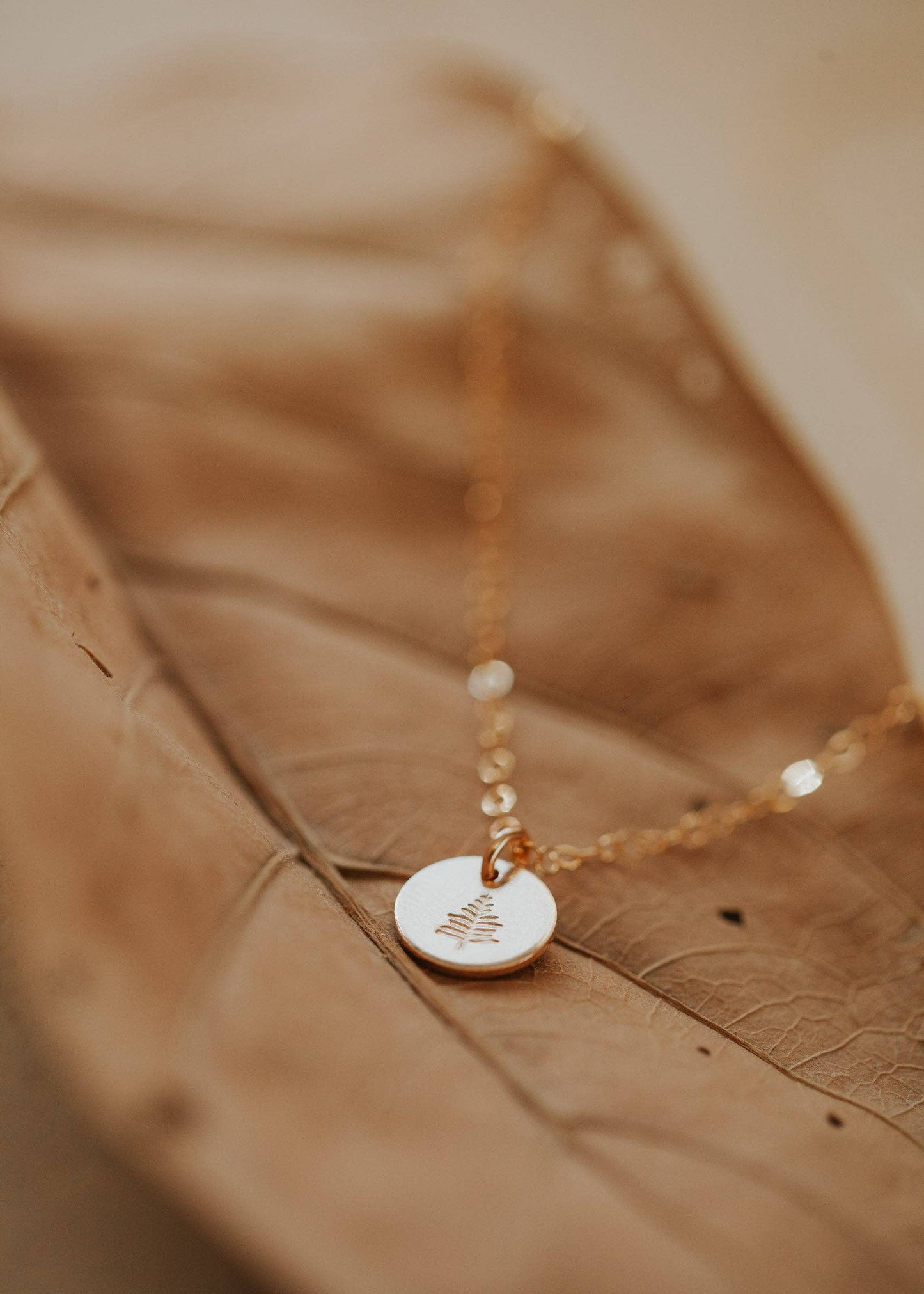 Tiny Vibes Necklace | 14kt Gold Fill 18" /  Evergreen