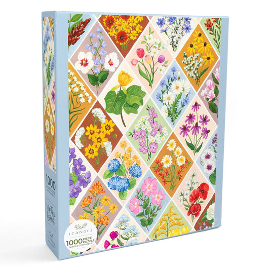 Vintage Blooms - 1,000 Piece Floral Jigsaw Puzzle