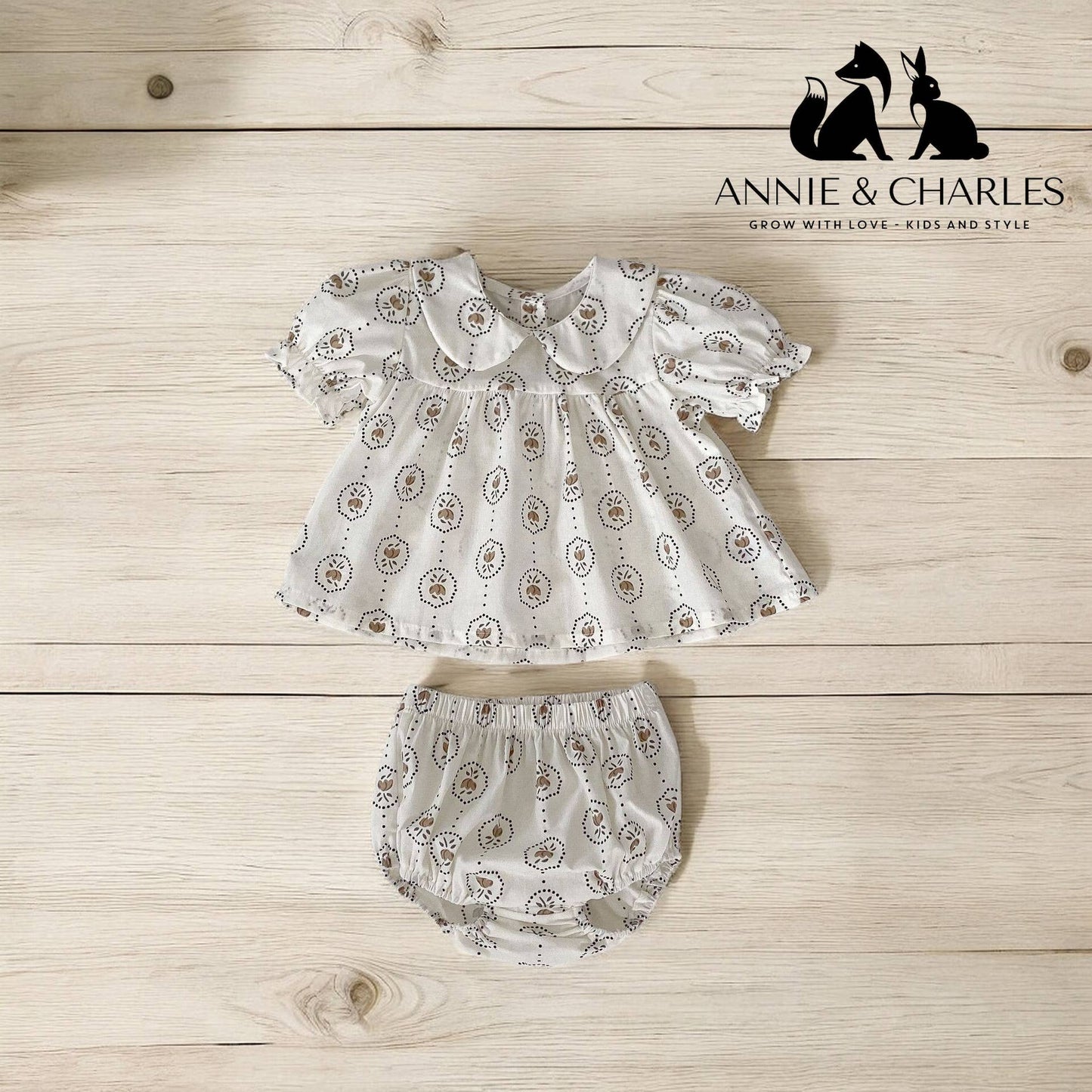 Summery dress with panties set: White