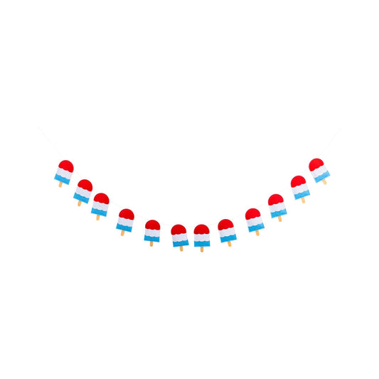 Popsicle Puffy Felt Banner
