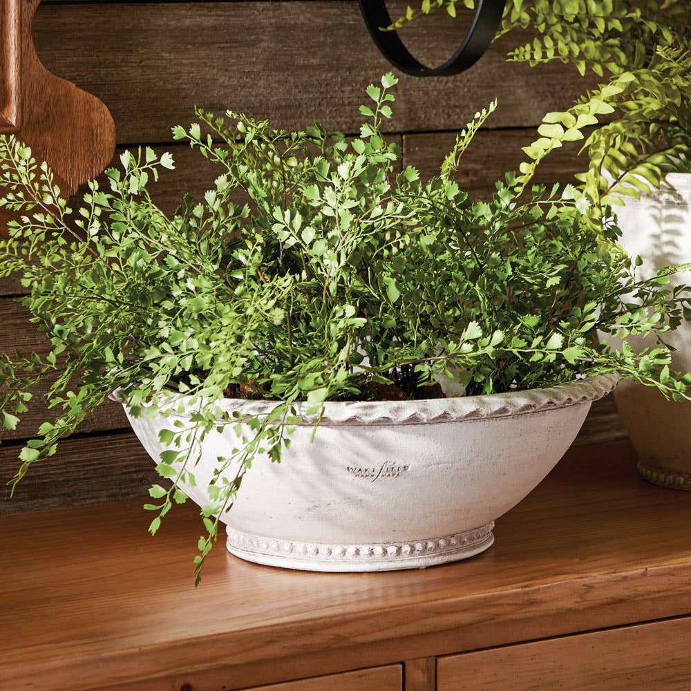 Wakefield Handmade Manchette Low Bowl #12 White