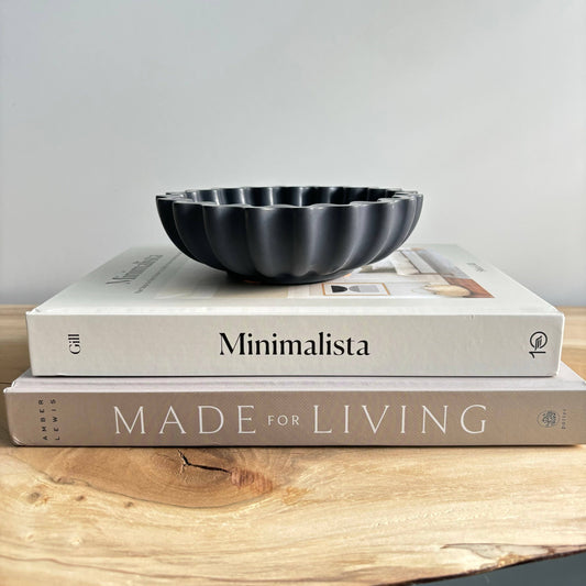 Kyma - Ruffle Bowl: Charcoal
