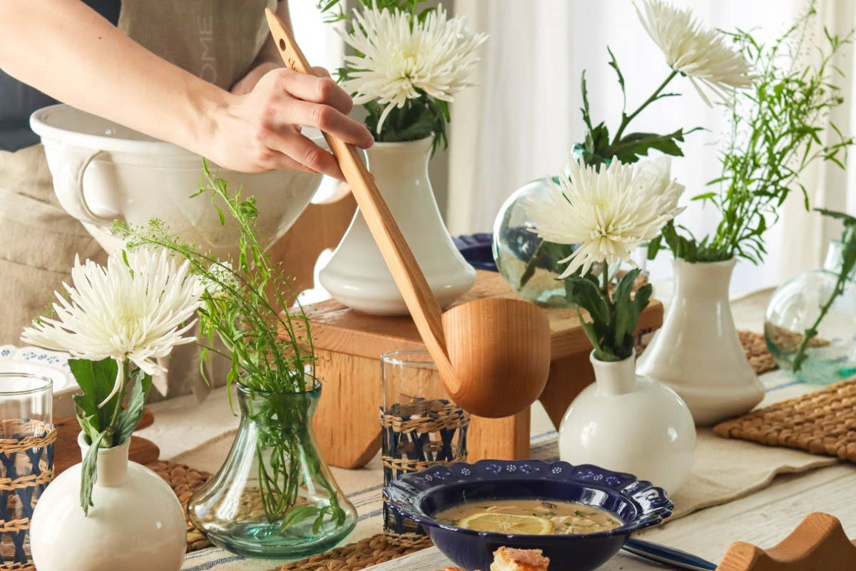 European Oversized Ladle, Cherrywood