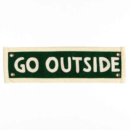Go Outside Banner - Green