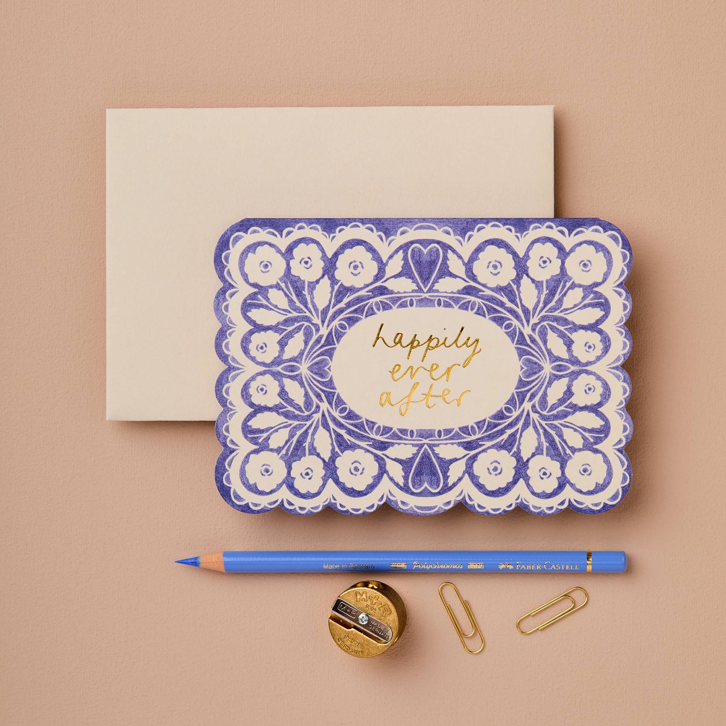 Lace 'Happily Ever After' Card