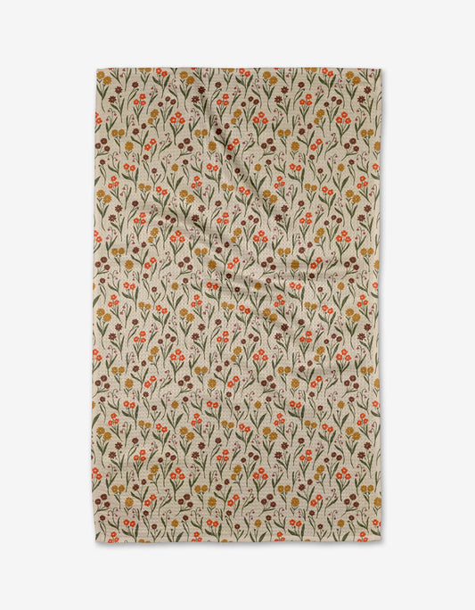 Fall Blossom Tea Towel