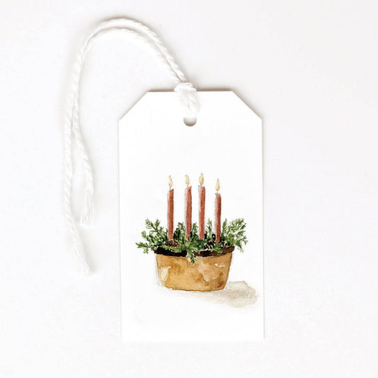 Advent candles gift tags