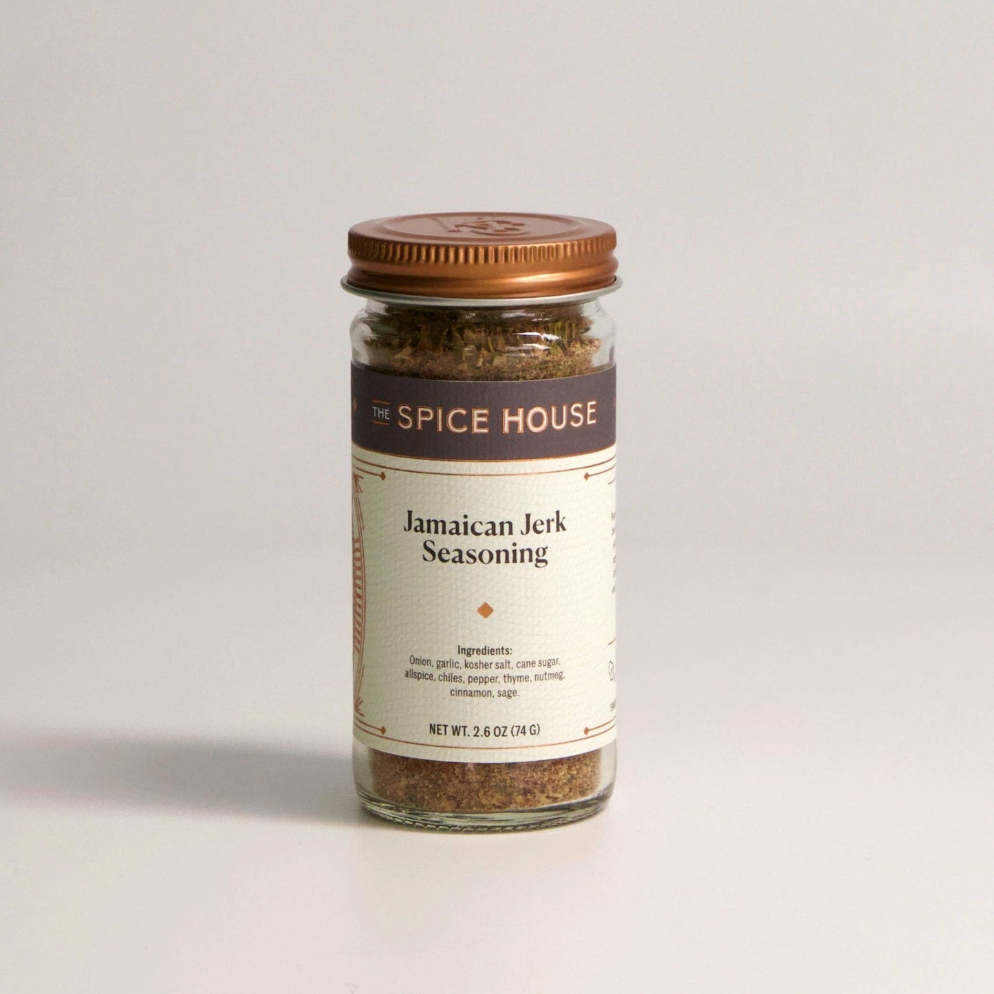 Jamaican Jerk Seasoning:  Jar, 1/2 Cup, 2.6 oz.
