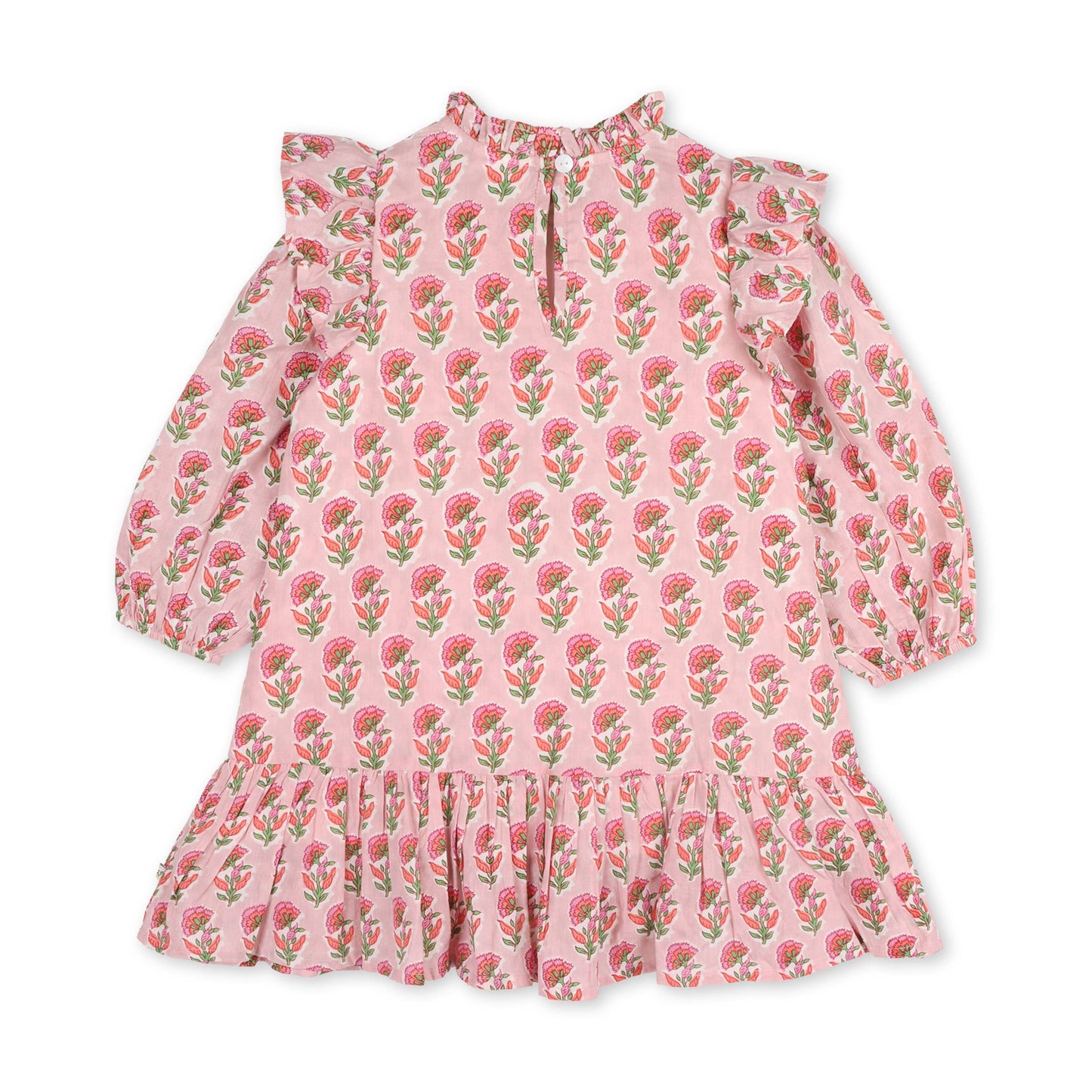 Jocelyn Floral Dress - Pink (Organic Cotton): Pink