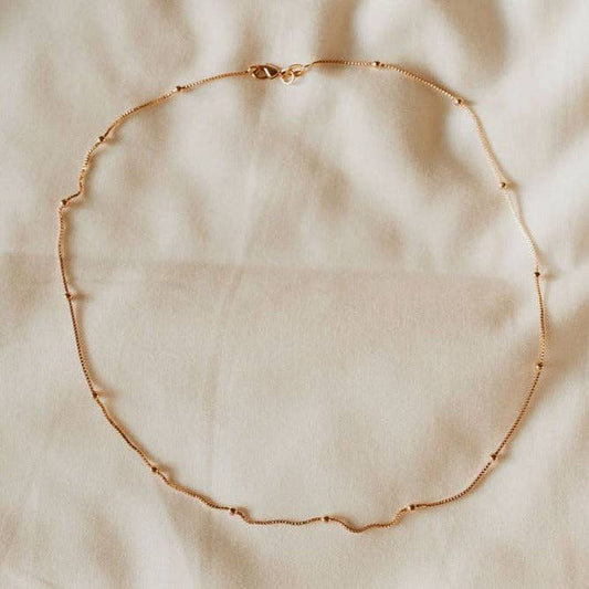 Annie Gold Filled Satellite Necklace: 20"