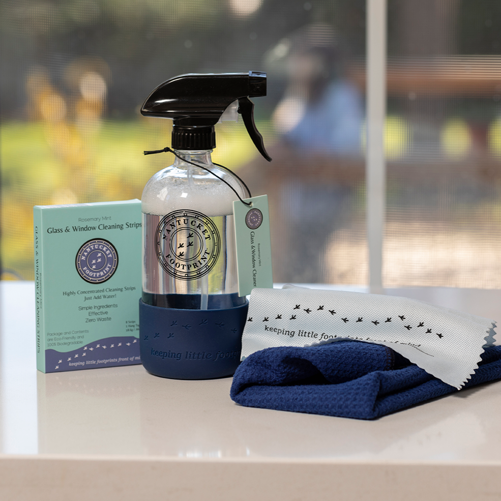 Microfiber Glass & Window Cloths - 2 Cloth Set